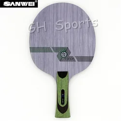 Sanwei GREEN EVEN (QY-1091, 11 Ply Even Wood, Control) Table Tennis Blade for 40+ Racket Ping Pong Bat