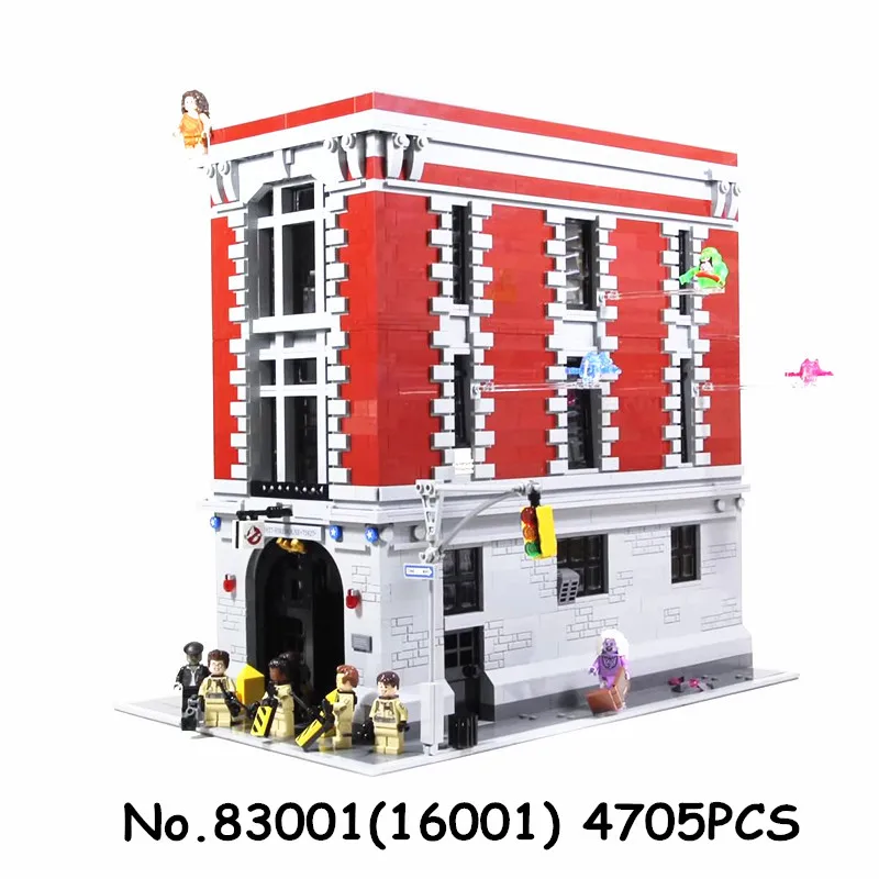 15005 16001 16007 Creator Street City View Expert строительные блоки пожарный дом 10264 10211 75827 10228 кирпич Рождество lele игрушка подарок - Цвет: 16001(83001)
