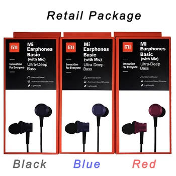 

New Package Xiaomi Piston 3 Version In Ear Earphone Mi Fresh 3.5mm Basic with Mic for SAMSUNG HUAWEI XIAOMI Redmi Note 5 4 3 C X