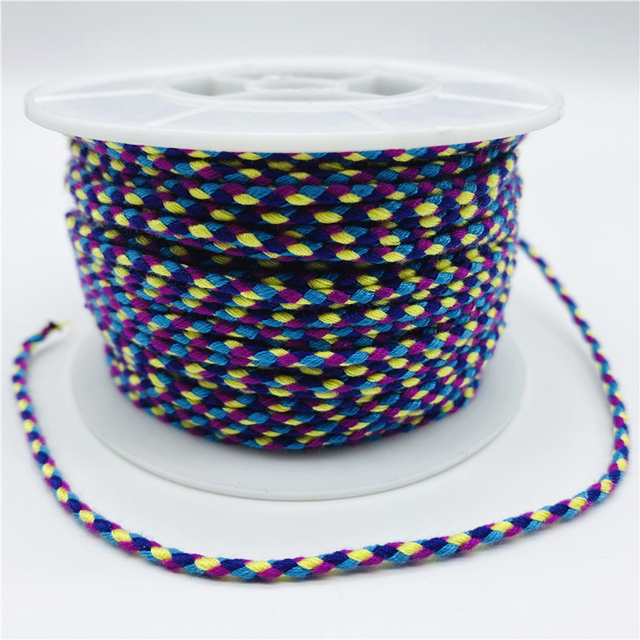 2.5mm Cotton Cord Rope Chinese Knot Macrame Cord Rope For Jewelry Making For Shamballa Bracelet