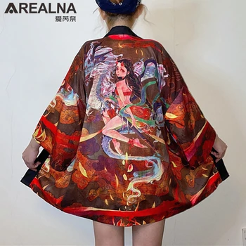 

Dragon Kimono Haori Hombre Femme Cardigan Japanese Korean Traditional Dress Yukata Summer Beach Sunscreen Demon Slayer Kimono
