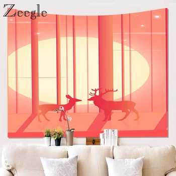 

Zeegle Tapestry for Living Room Large Wall Tapestry Polyester Curtain Waterproof Home Decorative Background Hanging Tapestries