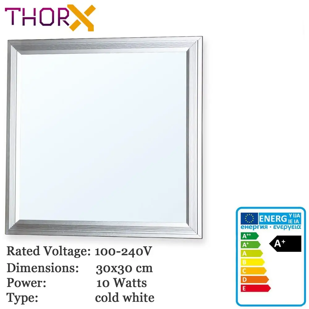 30x30 Cold White ThorX 30x30 см ультратонкий Светодиодный Панель-10 Вт, 800 Lm потолочный светильник светодиодный драйвер 100-240V Холодный/теплый/нейтральный комментарий или Корея Япония Быстрая - Цвет: 30x30 Cold White