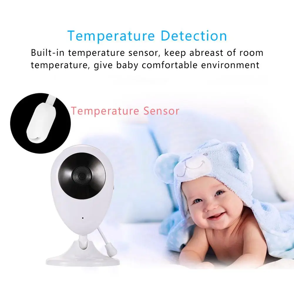 2,4 дюймовый беспроводной видео детский монитор с высоким разрешением детская няня, безопасность камеры ночного видения контроль