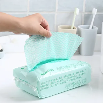 

Removable Disposable Non-woven Cloth 80 Pcs Kitchen Range Hood Cleaning Cloth Wet And Dry Dual Purpose Dishcloth
