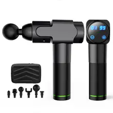 Новые терапевтические массажные пистолеты с 3 зубцами, массажер для мышц, боли, спортивный массажер, расслабляющий, для похудения тела, облегчение 6 головок с сумкой