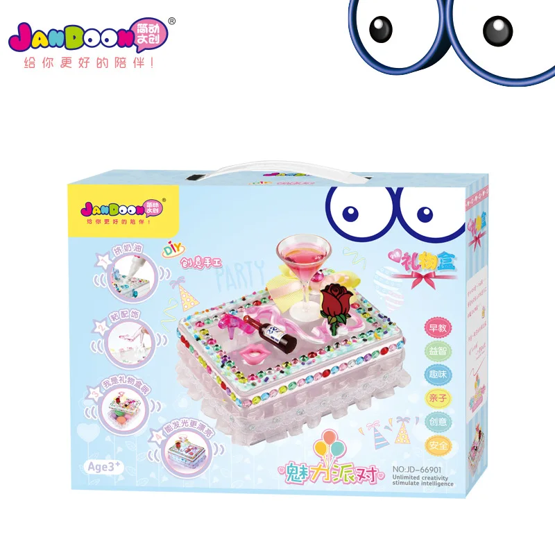 price cut Diy Handmade Gift Jewelry Receiving Box Parent-Child Interactive Children's Toys arts and crafts fo