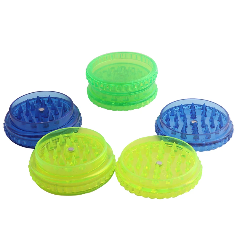 Tobacco Grinder Plastic Mill Herb Spice Crusher 3parts 60mm Grinder For