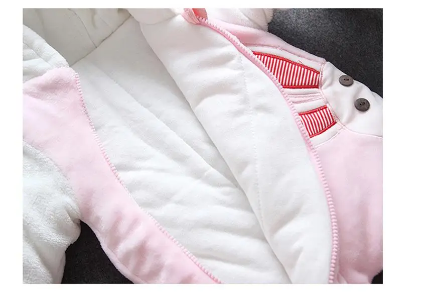 fashion warm conjoined cotton-padded jacket 2