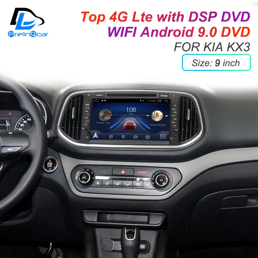 Android 9,0 DSP 4G Lte мультимедийный dvd-плеер для KIA Morning Picanto KX3 подголовник монитор Радио Стерео навигационная система