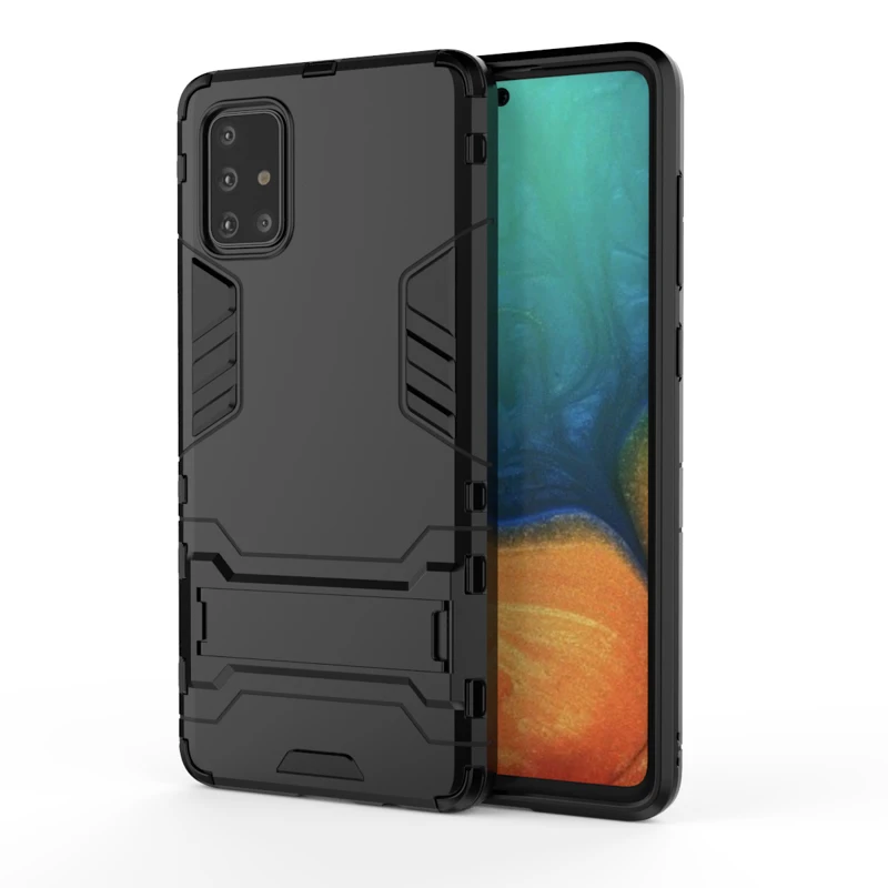 Жесткий армированный чехол для Samsung Galaxy A51 A71 пластиковый защитный телефона S20 Plus S