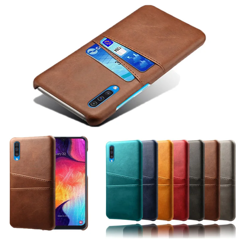 Кожаный чехол для Samsung Galaxy A70 A60 A50 A30 2019 M30 M20 S10 Lite Plus A8S A6S A7 A9 A8 A6 J8 J6 J4 2018 с отделением