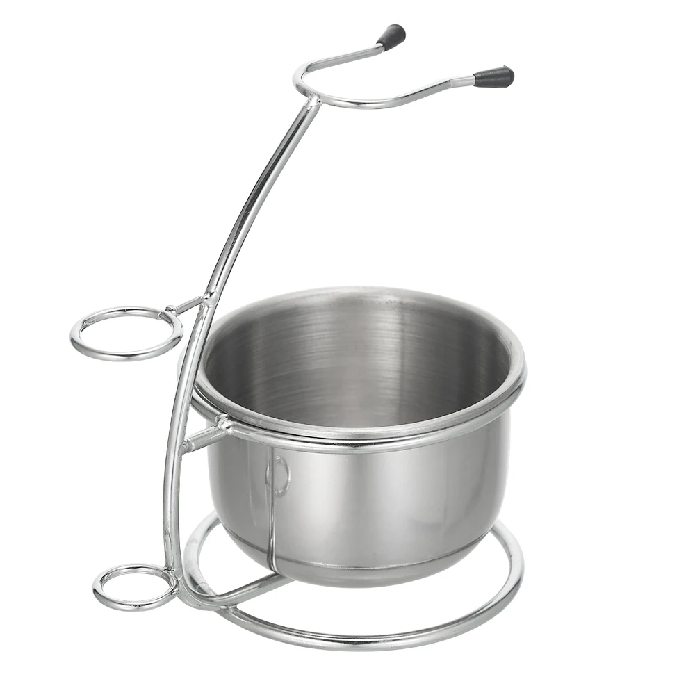 Набор кистей для бритья и чаши металлический держатель мыльница кружка мужчин