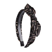 Стиль корейский стиль головной убор аксессуары для волос Ткань шпилька для волос с орнаментом детский бант резинки для волос