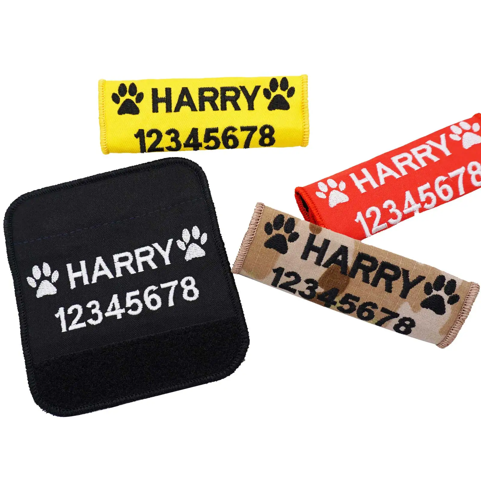 Personalized Dog Name Tag Name Patches For K9 Dog Harness Dog ID