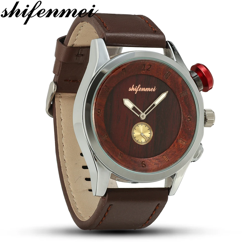 Shifenmei S5579 Деревянные+ сплав кварцевые часы модные мужские женские часы кварцевые наручные деревянные часы reloj hombre elojes hombre - Цвет: S5579-2