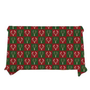 

Christmas Decorative Table Cloth Merry Christmas lattice Santa elk tree Linen Tablecloth Square rectangle Dining Table Cover