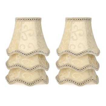 

Modern European Wall Lamp Candle Chandelier Lamp Shade Chandelier Accessories Suitable for Crystal Candle Chandelier Apricot Col