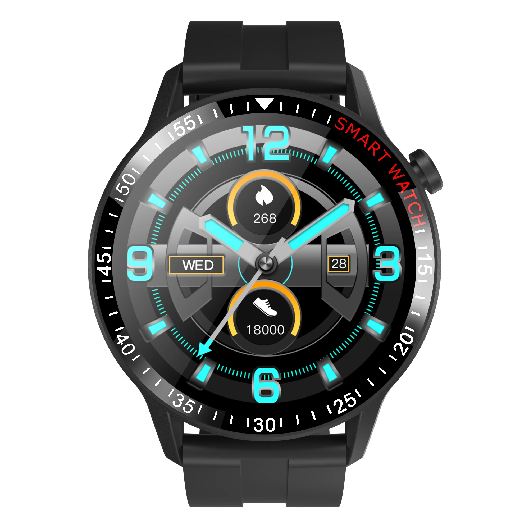 

1.28 Inch Full Screen Touch Smart Watch with Camera Sport Metal Heart Rate Sleep Monitor Waterproof Smartwatch for IOS Android