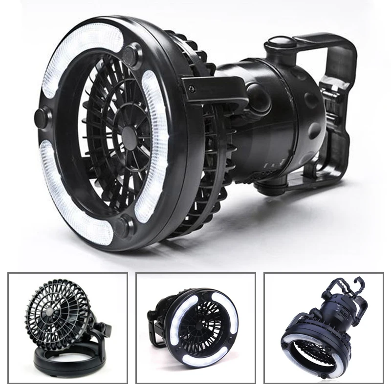 

2 In 1 Portable lantern High power led camping light Ceiling Fan battery flashlight lanterna lampe bulb tent lampionnen lamp