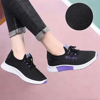 

Women Shoes Spring Casual Breathable Mesh shoes woman 2020 Flat sneakers Women Outdoor travel Fitness ladies shoes zapatos mujer
