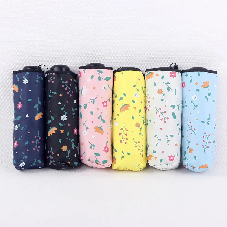 

Currently Available Small Floral W112 Flowers Vinyl Five-fold Umbrella Ultra-Light kou dai san Parasol Umbrella Folding Umbrella
