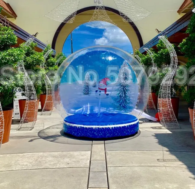 Надувной снежный шар для рождественских 3M, диаметр, человеческий размер, надувной снежный шар для рекламы, снежный глобус, фотобудка