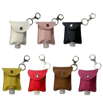 

1Set 30ml Refillable Bottles Travel Hand Sanitizer Bottles Cosmetic Container with Keychain Holder with Bottle Cover