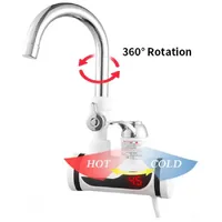 Chauffe-eau électrique avec affichage numérique, douche, cuisine, chalet, maison de campagne, prise UE, 220 W, 3000 V 6