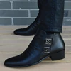 Ankle Round Toe Zip Men Chelsea Boots Med Sewing Solid Vintage Motorcycle Boots spring Autmn British Style Shoes ► Photo 3/6