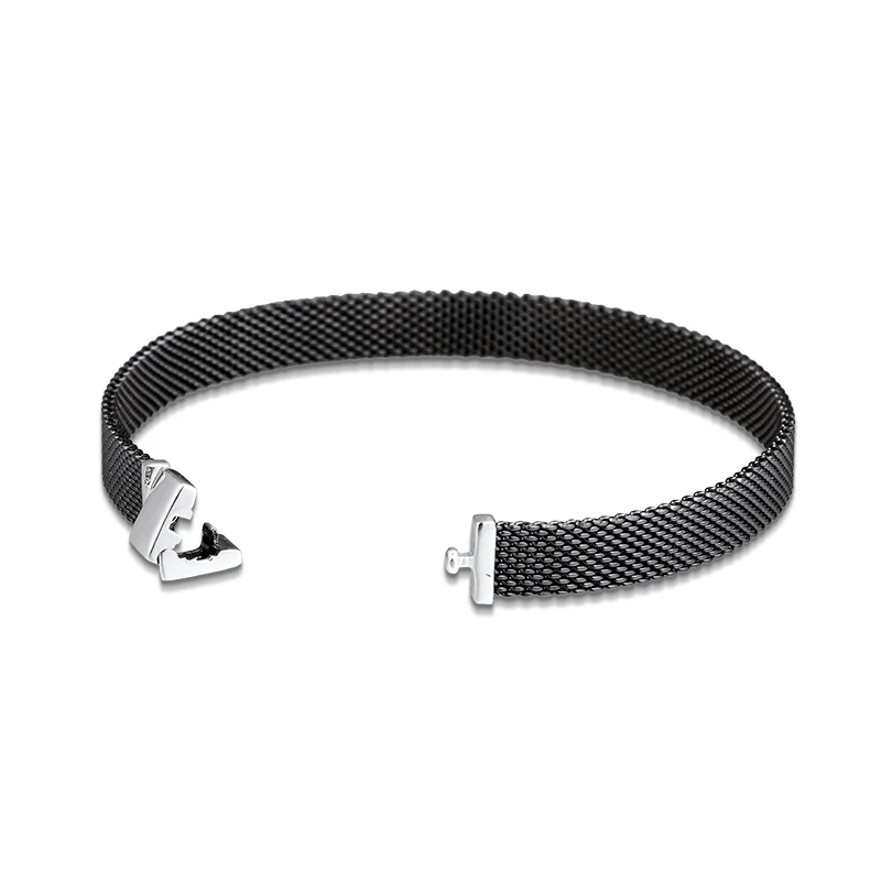 CKK браслет Reflexions Oxidised Mesh браслеты для женщин и мужчин Pulseira Feminina Masculina Pulseras Mujer moda серебро 925