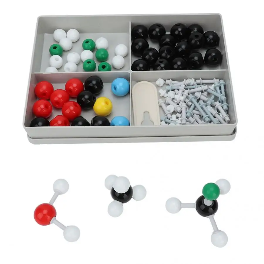 

XMM-005 122 Pcs Molecular Organic Inorganic Structure Kit Atom Link Model Set for Student Teacher