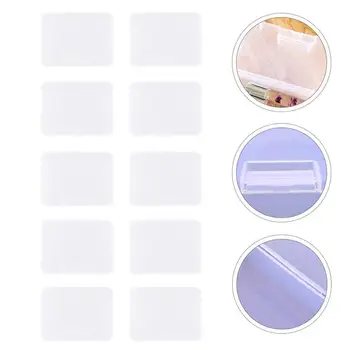 

10pcs/Pack Transparent Storage Box Organizer Snap-In Mini Empty Storage Boxes Multi-Functional Plastic Box(9.4x6.8x3.1cm)