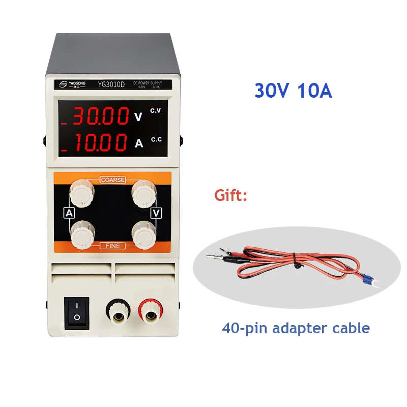 

Yaogong 3010D four digit display DC stabilized power supply adjustable overcurrent protection mobile phone computer repair