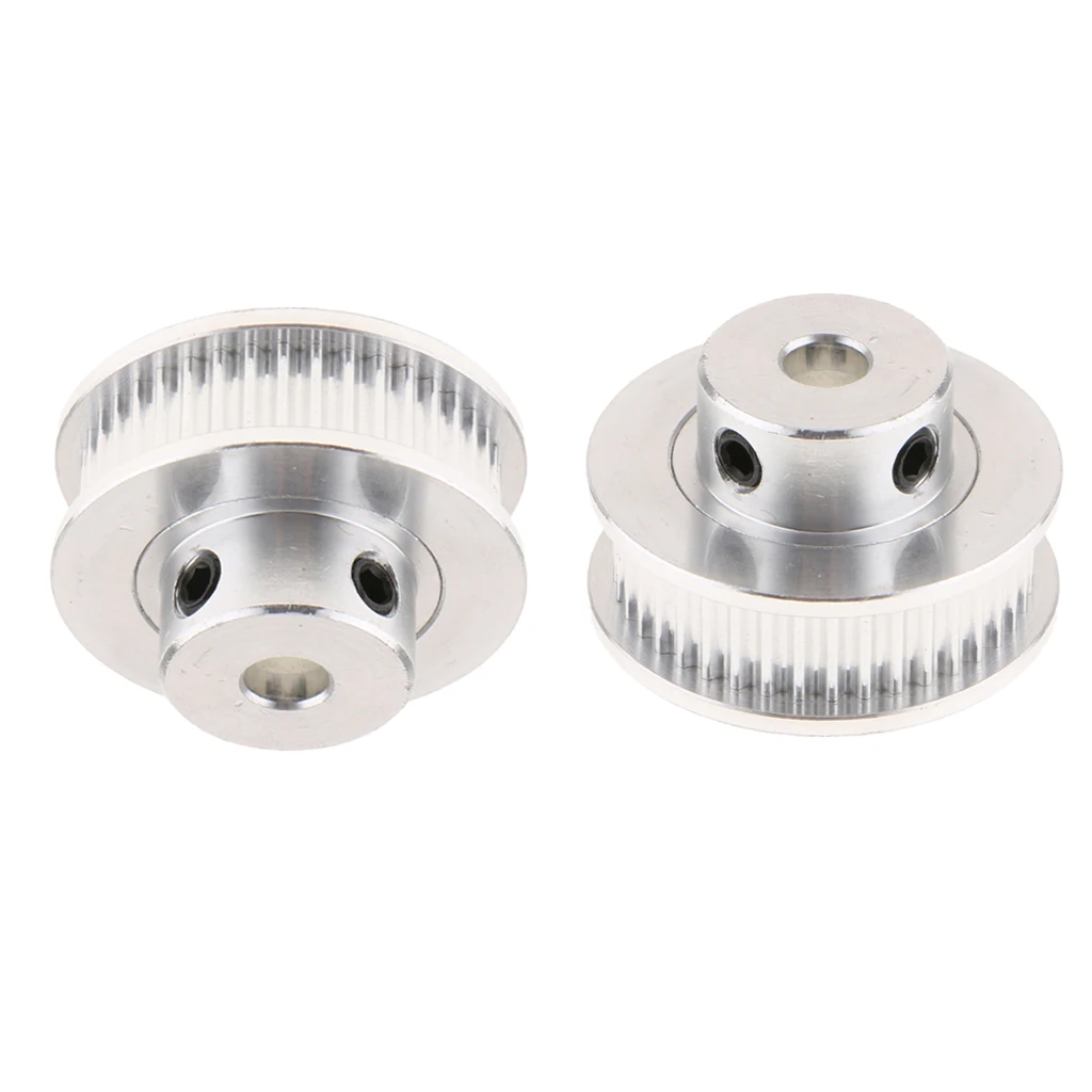 GT2 Synchronous Wheel 40 Teeth 5mm Bore Aluminum Timing Pulley for X Axis and Y Axis Drive of 3D Printer 2PCS