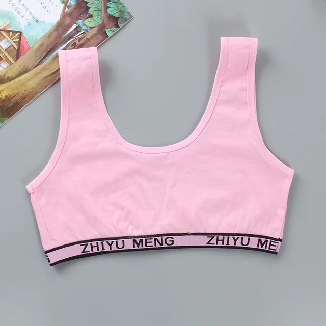 Reggiseno Sportivo Per Ragazze 7-8 Anni - Confezione Da 5, Cotone E Elastan