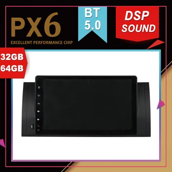 

Rockchip PX6 Processor Android 9.0 Car Multimedia GPS For BMW M5 E39 1995-2003 X5 E53 DSP Sound NavigationTape Recorder Radio