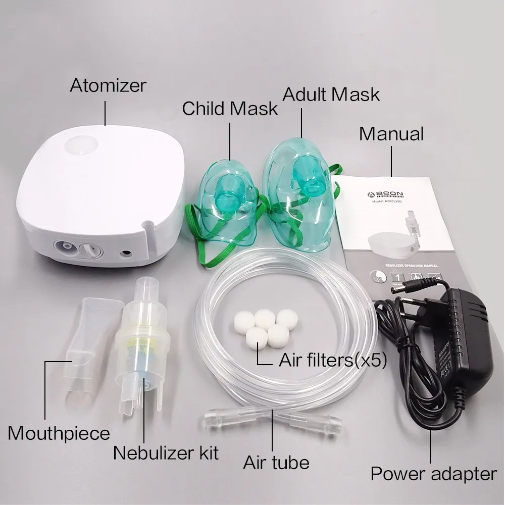 Мини семейный медицинский сжатый ингалятор для взрослых и детей, ингалятор для астмы, медицинский ручной автоматический аппарат для приготовления на пару