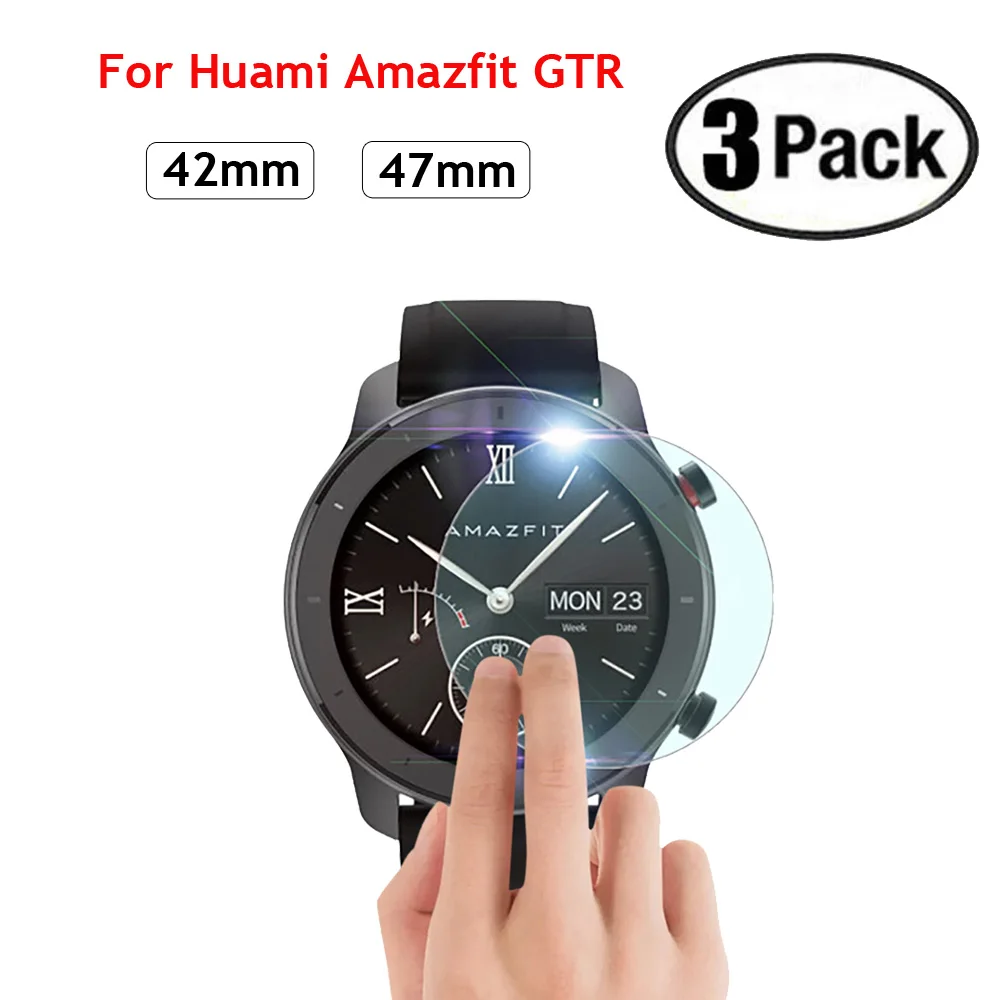 3 шт Защитная пленка для Xiaomi Huami GTR экрана из закаленного стекла защитная