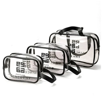 

Fashion Outdoor Travel Cosmetic Bag Transparent Organizer Bag PVC Lady Portable Waterproof Toiletry Bags Hand bags