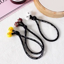 Японская Корейская Милая повязка на голову для завязывания волос женская южнокорейская мультяшная простая крутая повязка на голову с узлом