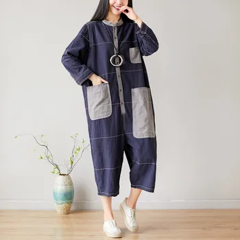 

Autumn Winter Romper for Women Plus Size Casual 2020 Korean Fashion Rompers Womens Jumpsuit Combinaison Femme Elegant Jumpsuit