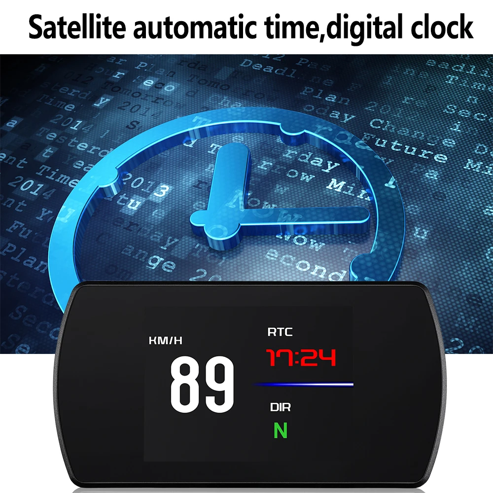 Автомобильный Hud gps дисплей, gps Спидометр, новинка 4," HD TFT, турбонаддув, Датчик Оборотов, тахометр, бортовой компьютер, gps Спидометр