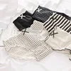 Women Cotton Panties Girls Underpants Zebra Black White Plaid Wrinkled Edges Bow Breathable Underwear Briefs NK94 ► Photo 2/6