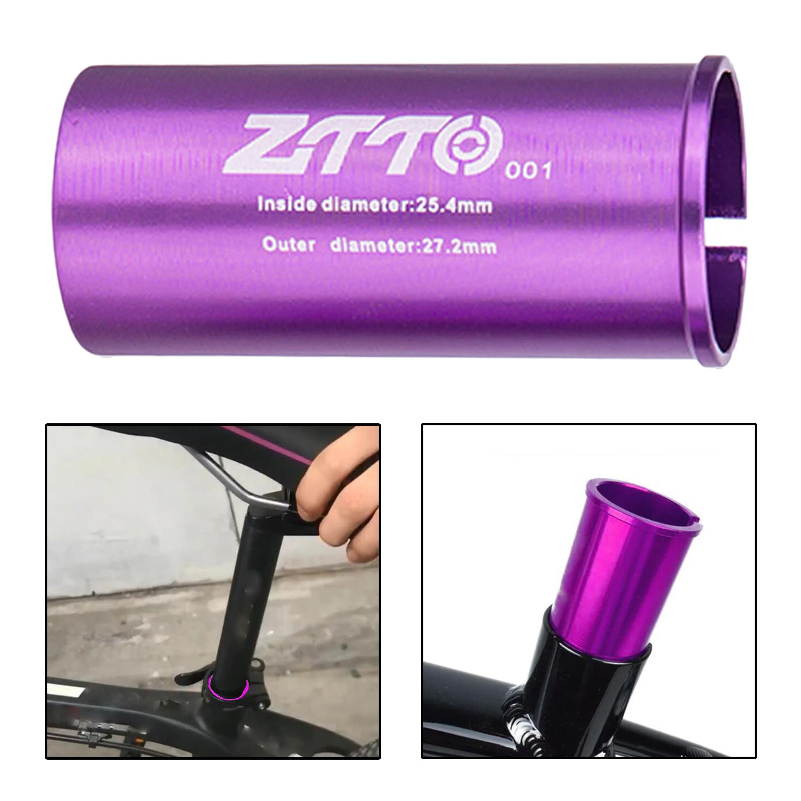 サドルポストシム/シートポストシム Φ27.2mm → Φ31.8mm ブラック サドルポストシム/シートポストシム Φ27.2mm → Φ31.8mm