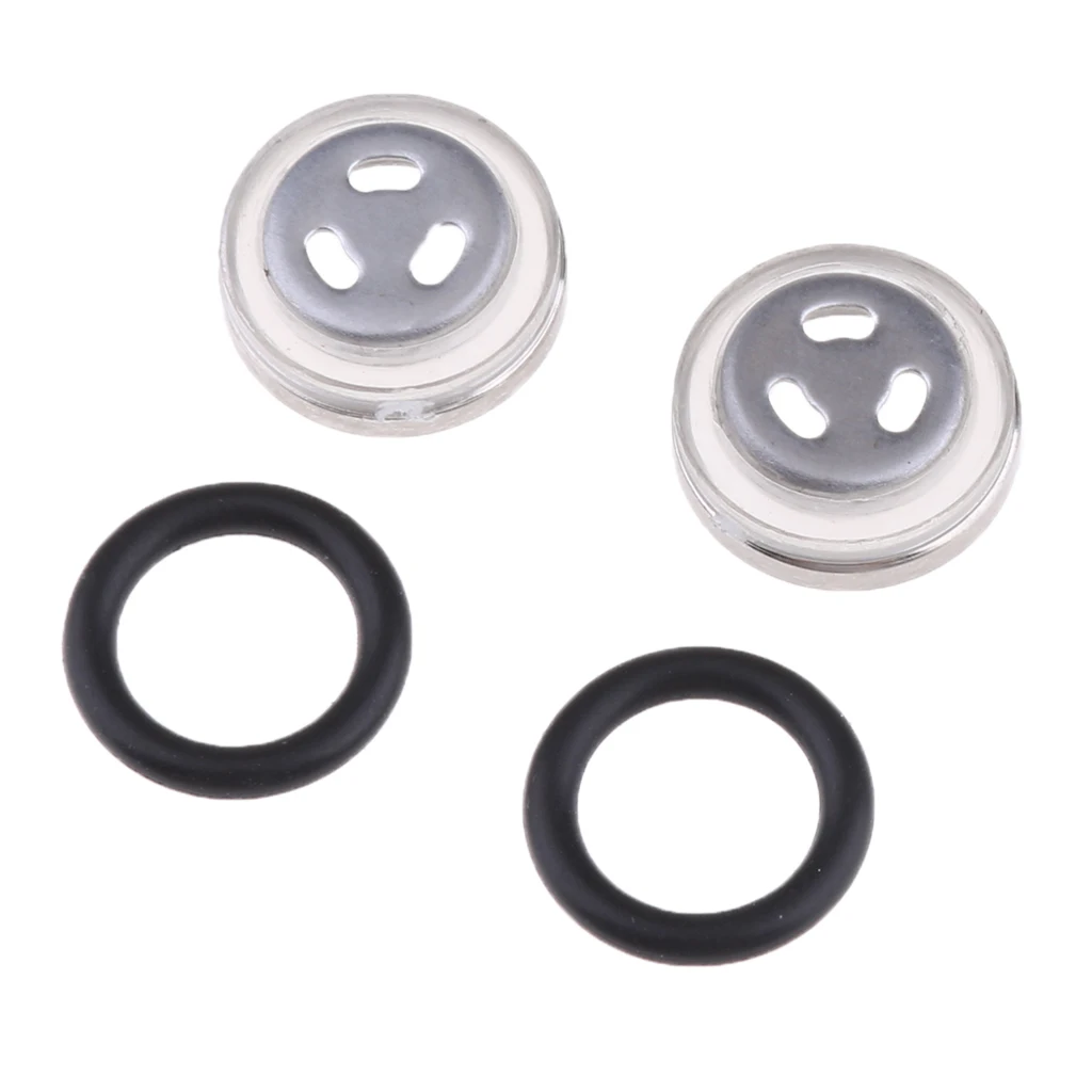 2 Set 12mm Motorbike Sight Len Mirror Seal Gaskets Fits for Brake Master Cylinder Reservoir