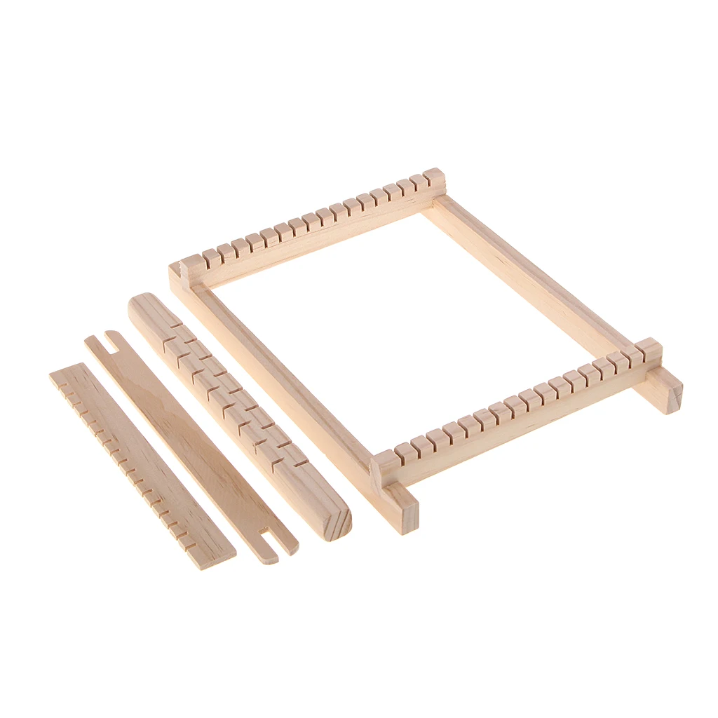Wooden Weaving Knitting Shuttle Loom Tapestry Hand-Knitted Machine Kit DIY Craft Tools Set | Дом и сад
