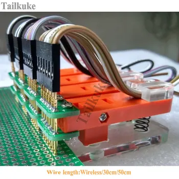 

1.27mm Single Row Double Row Wireless 3P to 10P Test Stand PCB Clip Fixture Fixture Probe Download Program Programming Burn