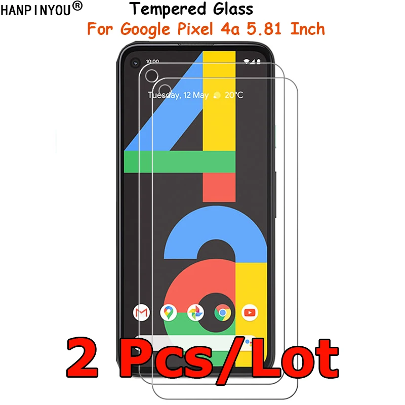 2 шт./лот для Google Pixel 4a 4G 5 81 дюйма (не 5G) закаленное стекло защиты экрана