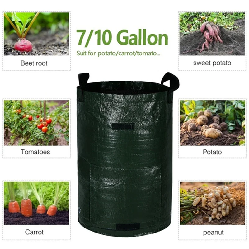 Smart Plant Pot Grow Bags for Potato Plant Container Flowers Pots Garden Decoration with Handles Orchard and Garden Accessories